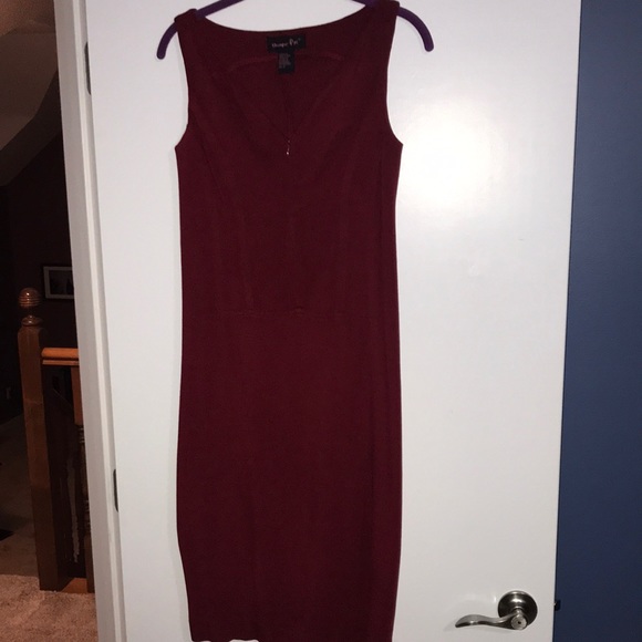 Shape FX Dresses & Skirts - Red Form Fitting Dress.